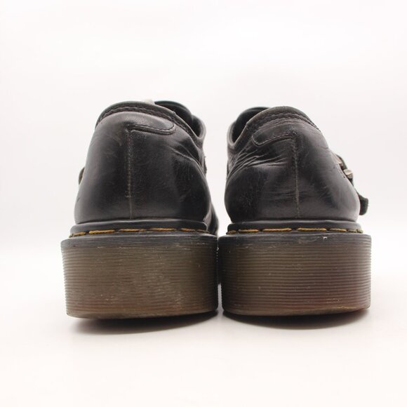 Dr. Doc Martens 8690 Men's Size UK 11 Black Leather Made In England Monk Strap - Picture 5 of 12
